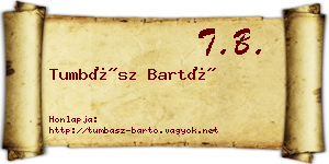 Tumbász Bartó névjegykártya